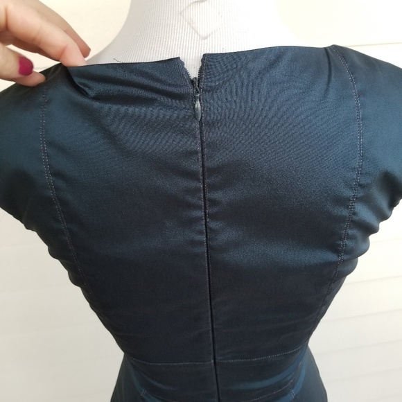 Caché Navy Blue Sheath Cocktail Party Dress - Picture 8 of 8